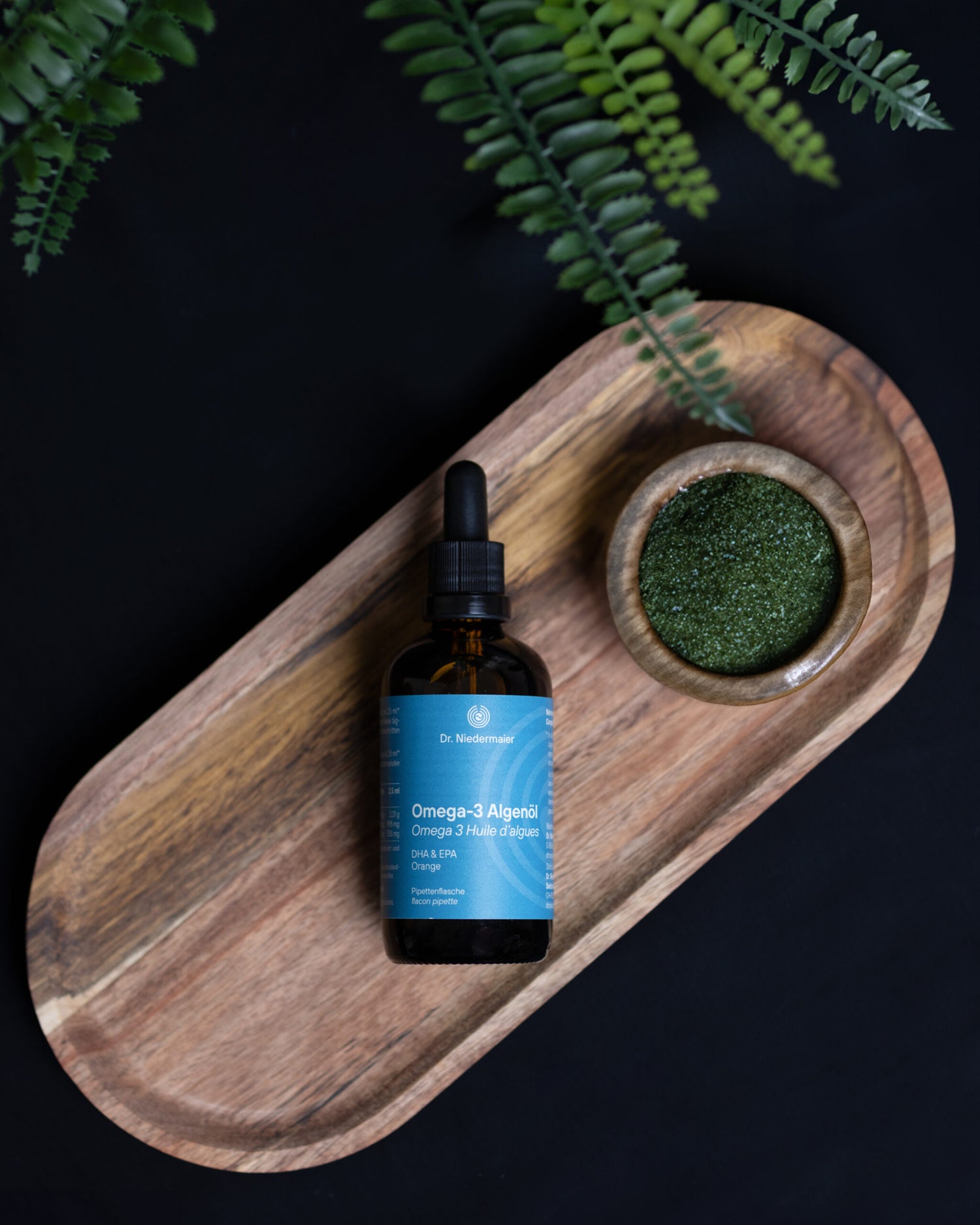 Omega-3 algae oil (orange)