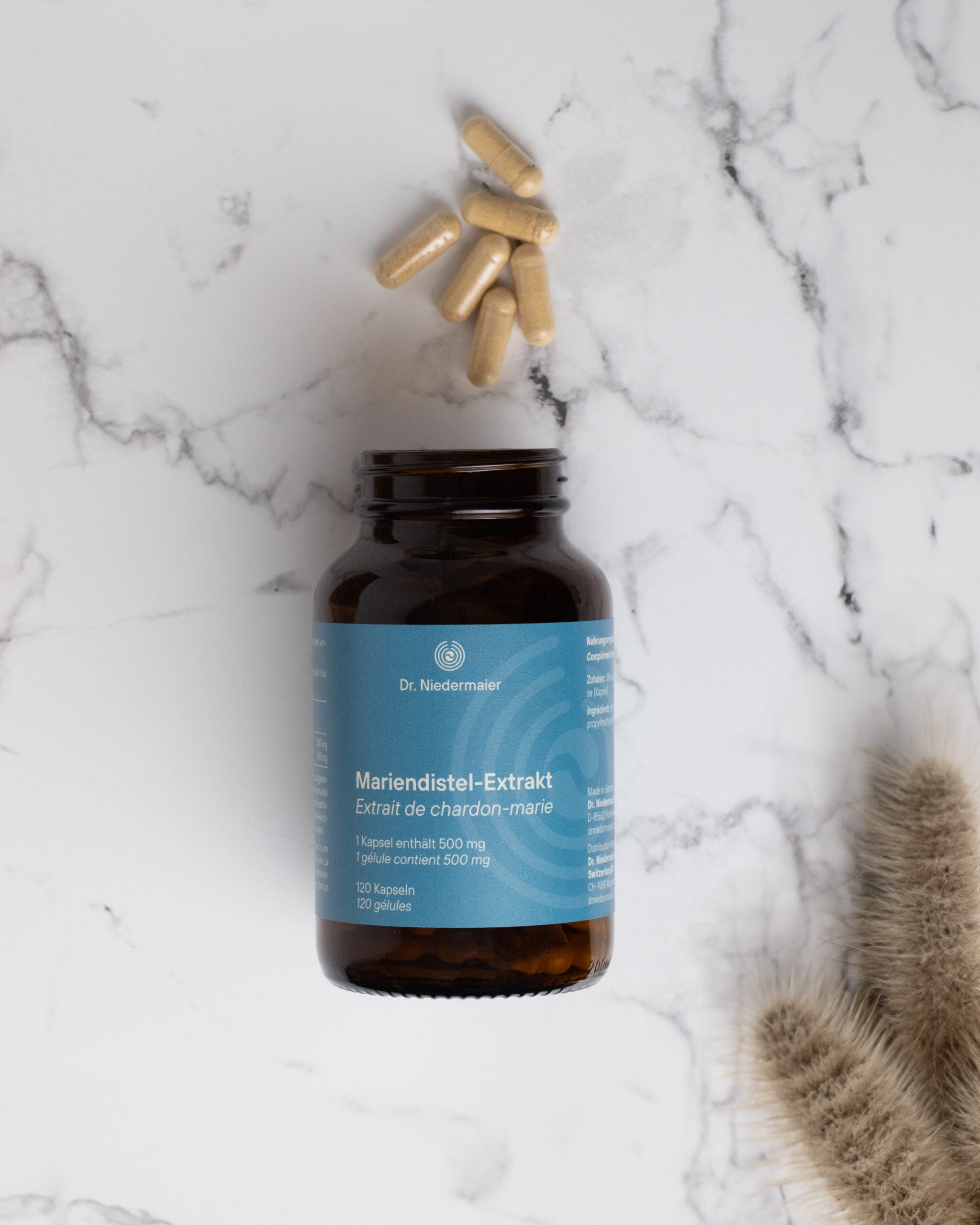 Milk thistle extract capsules