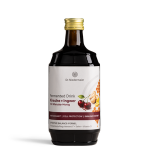 Fermented Drink Kirsche + Ingwer mit Manuka-Honig