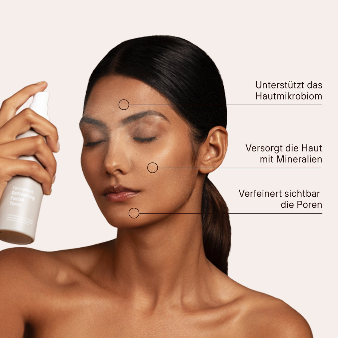 Lotion tonique rafraîchissante fermentée pour le visage